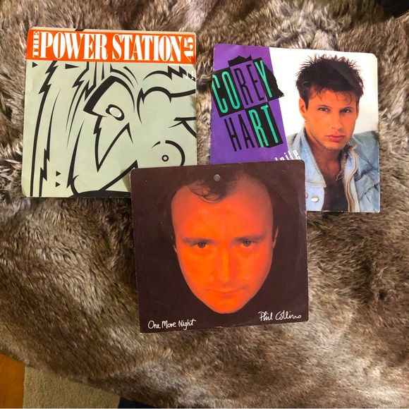 45 Album Bundle - Phil Collins , Power Station & Corey Hart . Great little group - Picture 1 of 10